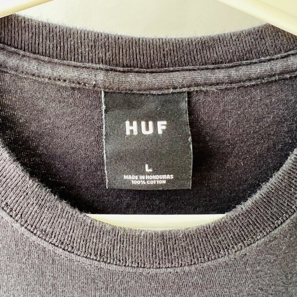 Huf x Haroshi Justice T-shirt in black Size L - Picture 3 of 5